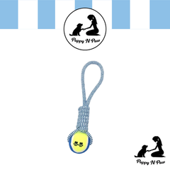 Puppy N Paw Rope with Tennis Ball for Pets