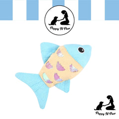 Puppy N Paw Tiny Glitter Fish - ของเล่นแมวและหมาเล็กรูปปลา