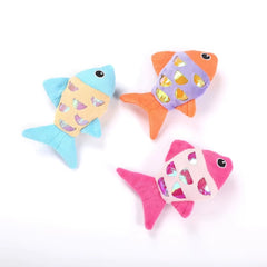Puppy N Paw Tiny Glitter Fish - ของเล่นแมวและหมาเล็กรูปปลา