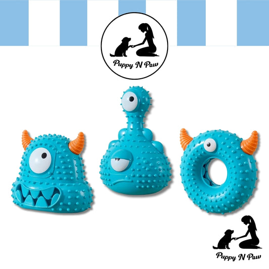 Puppy N Paw Alien Attack Bite Resistant Toy ของเล่นยางเอเลี่ยนสำหรับกัด ทนแรงกัด