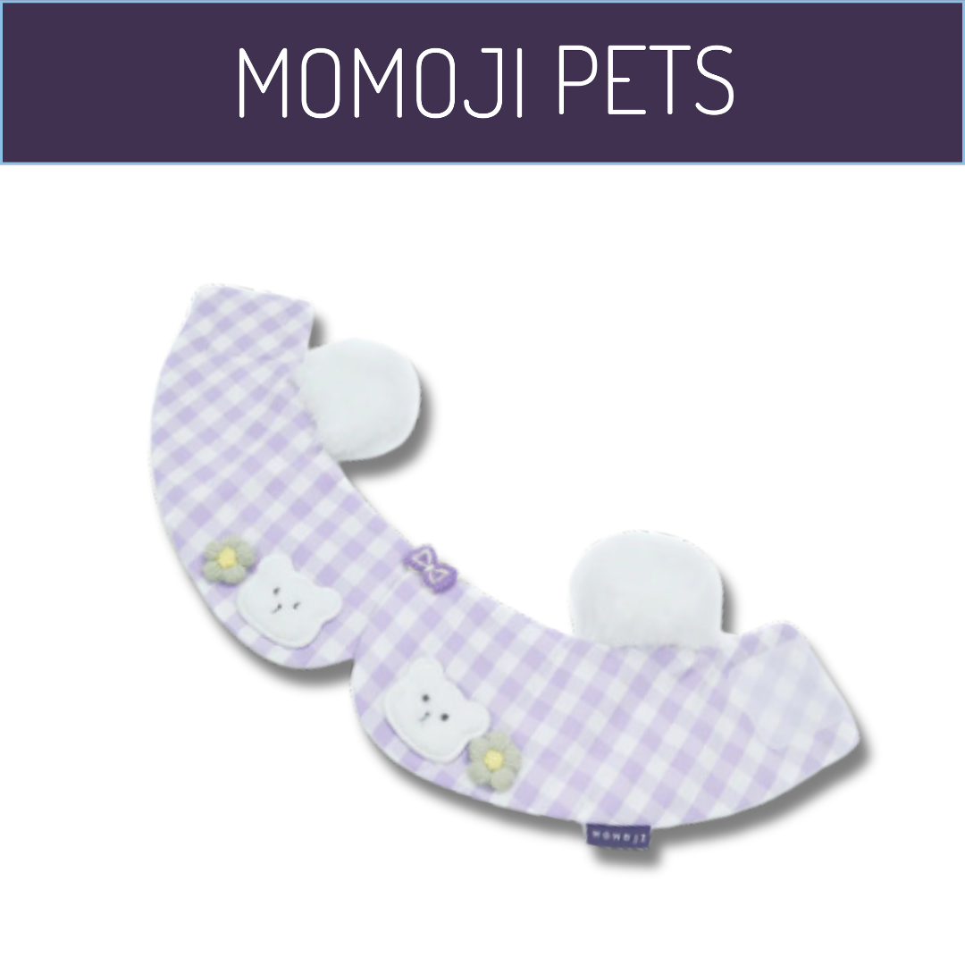 Momoji Bear Garden Bib - Pastel Purple