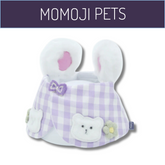 Momoji Bear Garden Bib - Pastel Purple