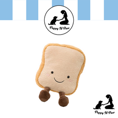 Puppy N Paw Breakfast Bread Dog Toy