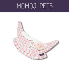 Momoji Celestina Bib - Flamingo Pink ชุดน้องหมาน้องแมว เสื้อสัตว์เลี้ยง ชุดผู้หญิงมีประโปรง ผ้าผันคอสุนัข แมว