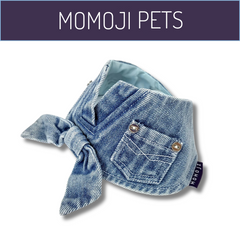 Momoji D'Aguilar Bib - Sky Denim ผ้าพันคอสุนัข