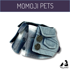 Momoji Duddell Bib - Denim Blue ผ้าพันคอสุนัข