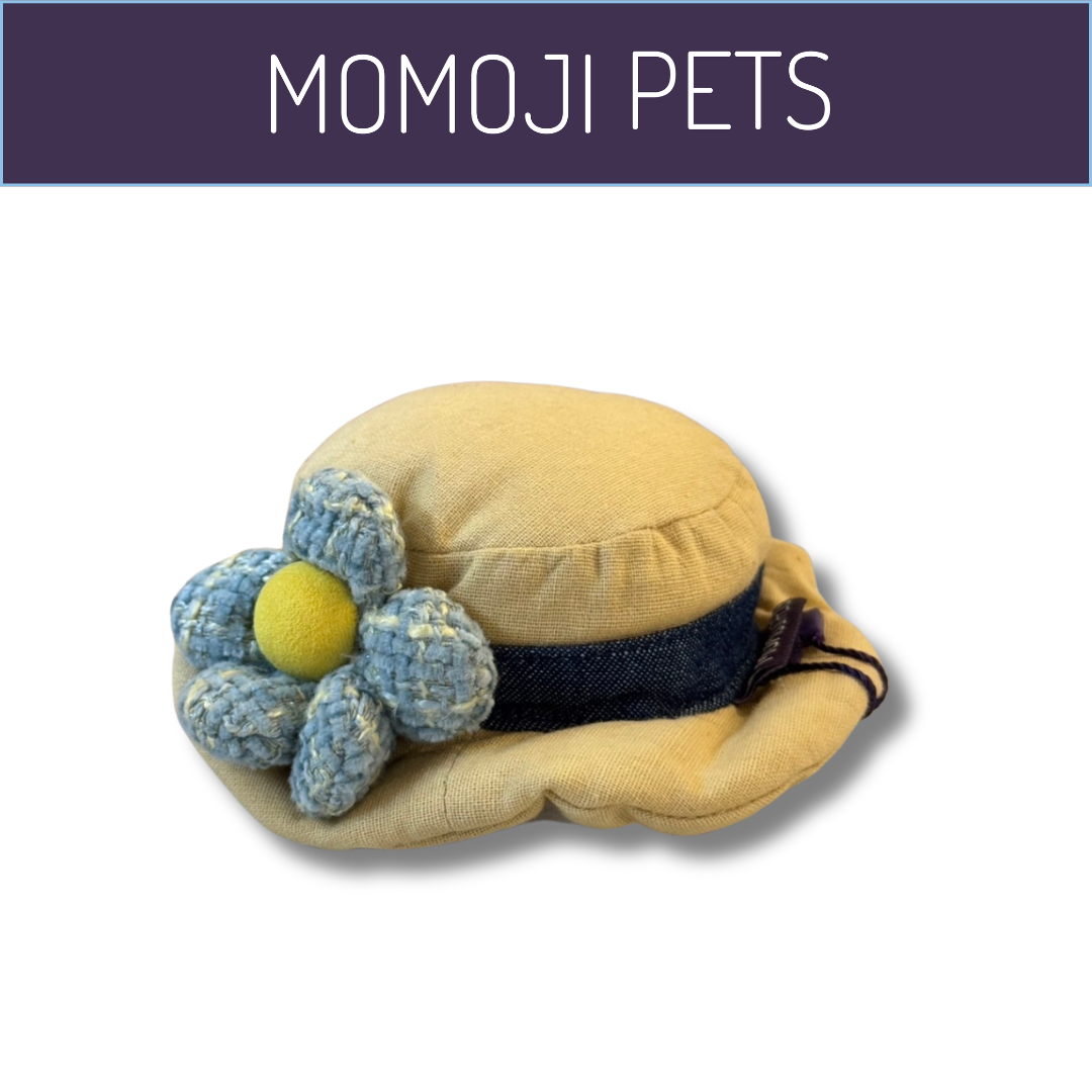 Momoji Bear Straw Hat - Green Mist