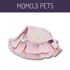Momoji Matilda Bib - ชุดสุนัข แมว ชุดผู้หญิง สำหรับสัตว์เลี้ยง ชุดคุณหนูมีกระโปรงใส่ออกงาน