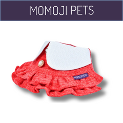 Momoji Kristen Bib - ชุดสำหรับสัตว์เลี้ยง ชุดสุนัขผู้หญิงมีกระโปรง