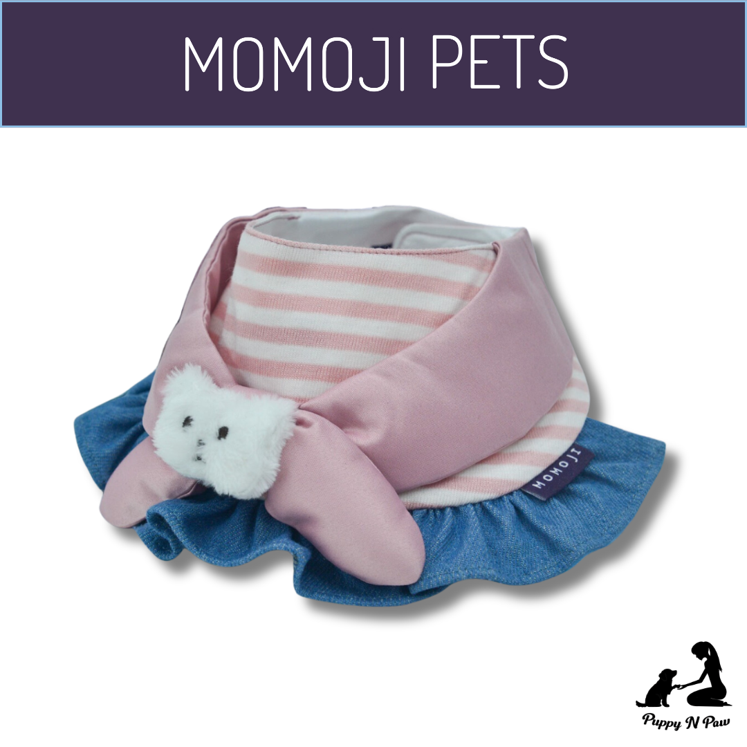 Momoji Bear Michelle Bib - Pink