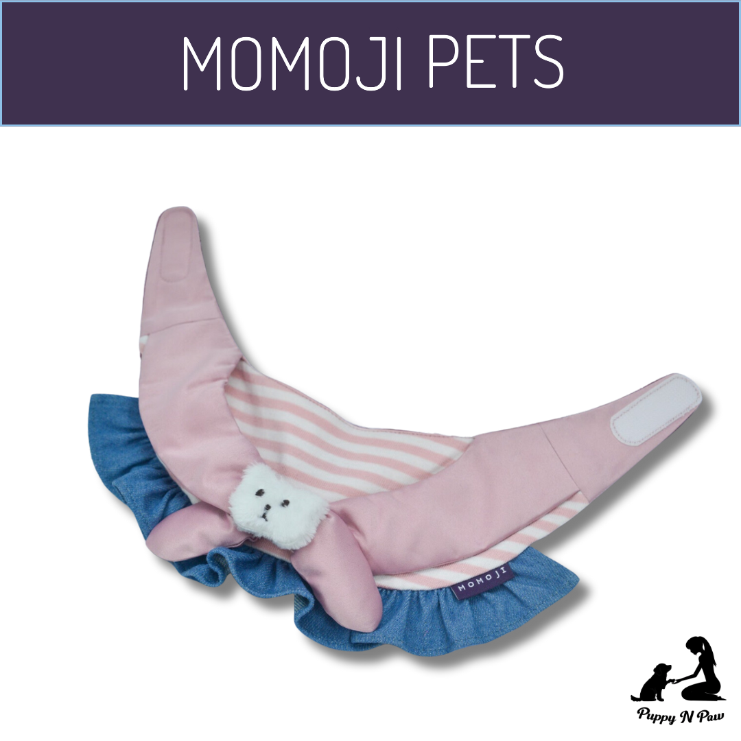 Momoji Bear Michelle Bib - Pink
