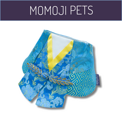 Momoji Vermillion Bib - Ocean Blue