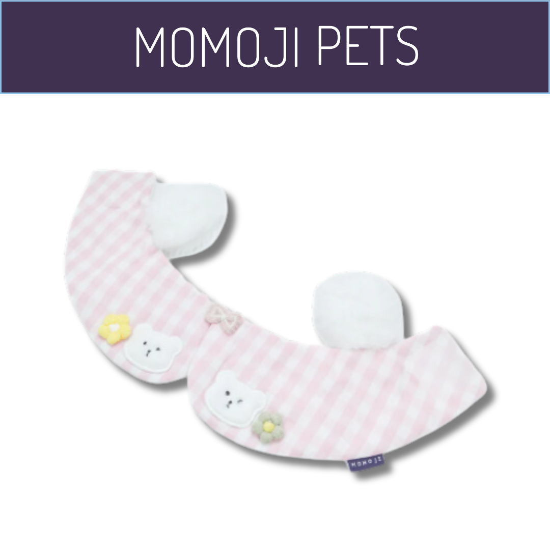 Momoji Bear Garden Bib - Pink Swan