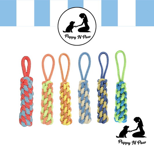 Puppy N Paw Fun Rope Bite Resistant for Pets - ของเล่นเชือกถักสำหรับสุนัข