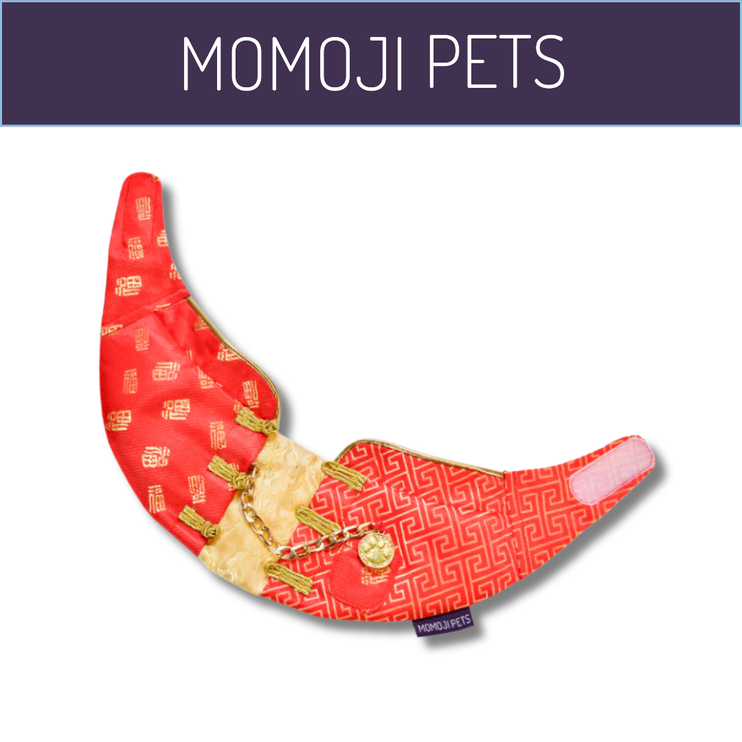 Momoji Wayne Bib - Coral Red