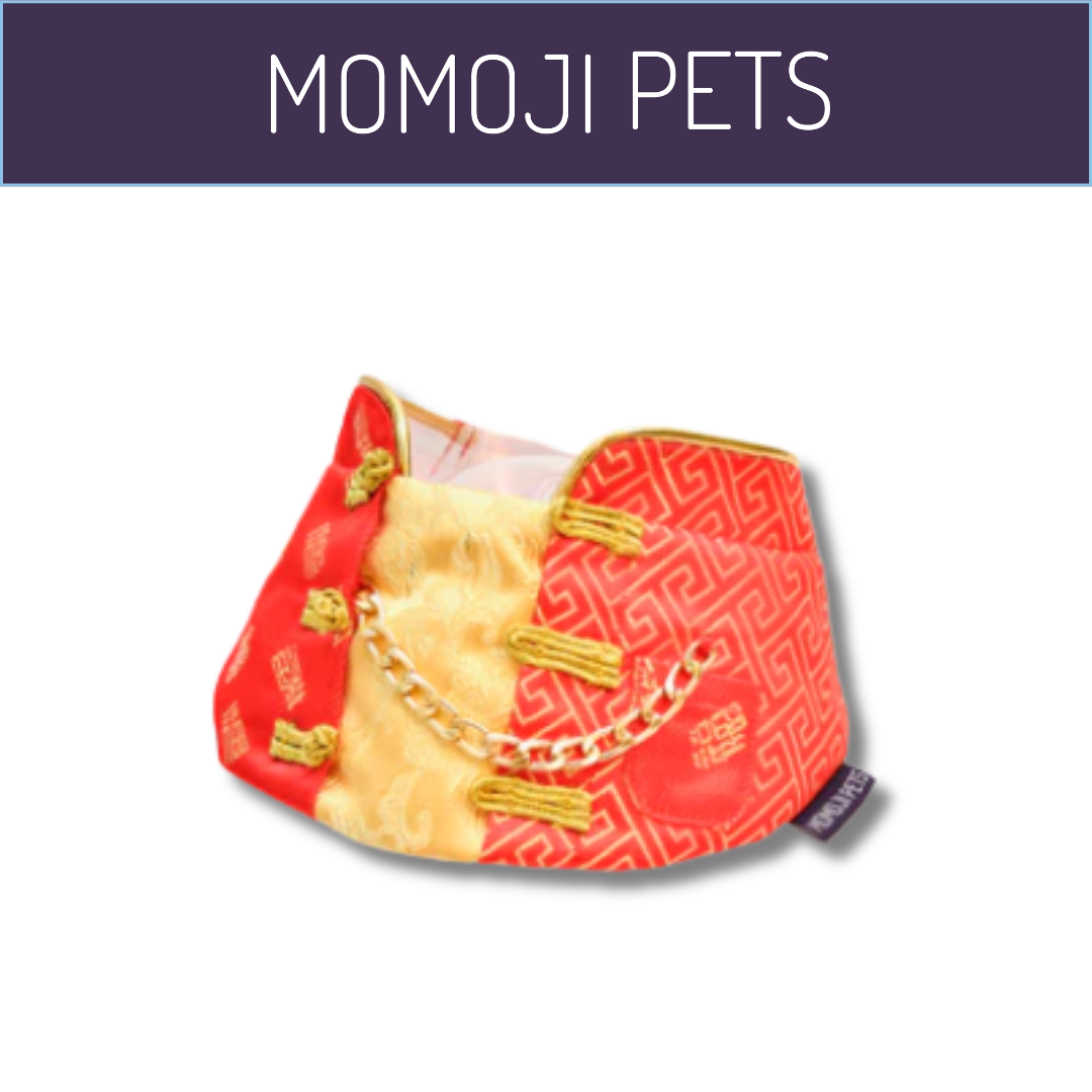 Momoji Wayne Bib - Coral Red