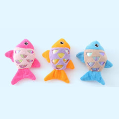 Puppy N Paw Tiny Glitter Fish - ของเล่นแมวและหมาเล็กรูปปลา