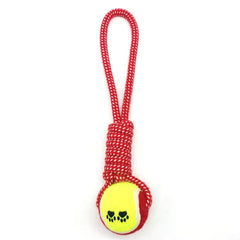 Puppy N Paw Rope with Tennis Ball for Pets - ของเล่นสุนัขเชือกพร้อมลูกเทนนิส