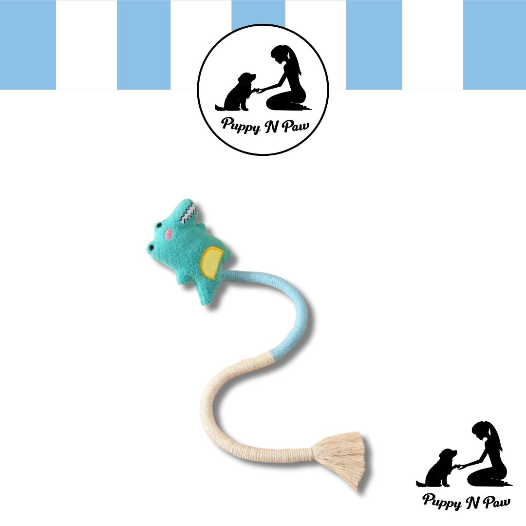 Puppy N Paw Long Tail Cat Toy - ของเล่นแมวเชือกถัก