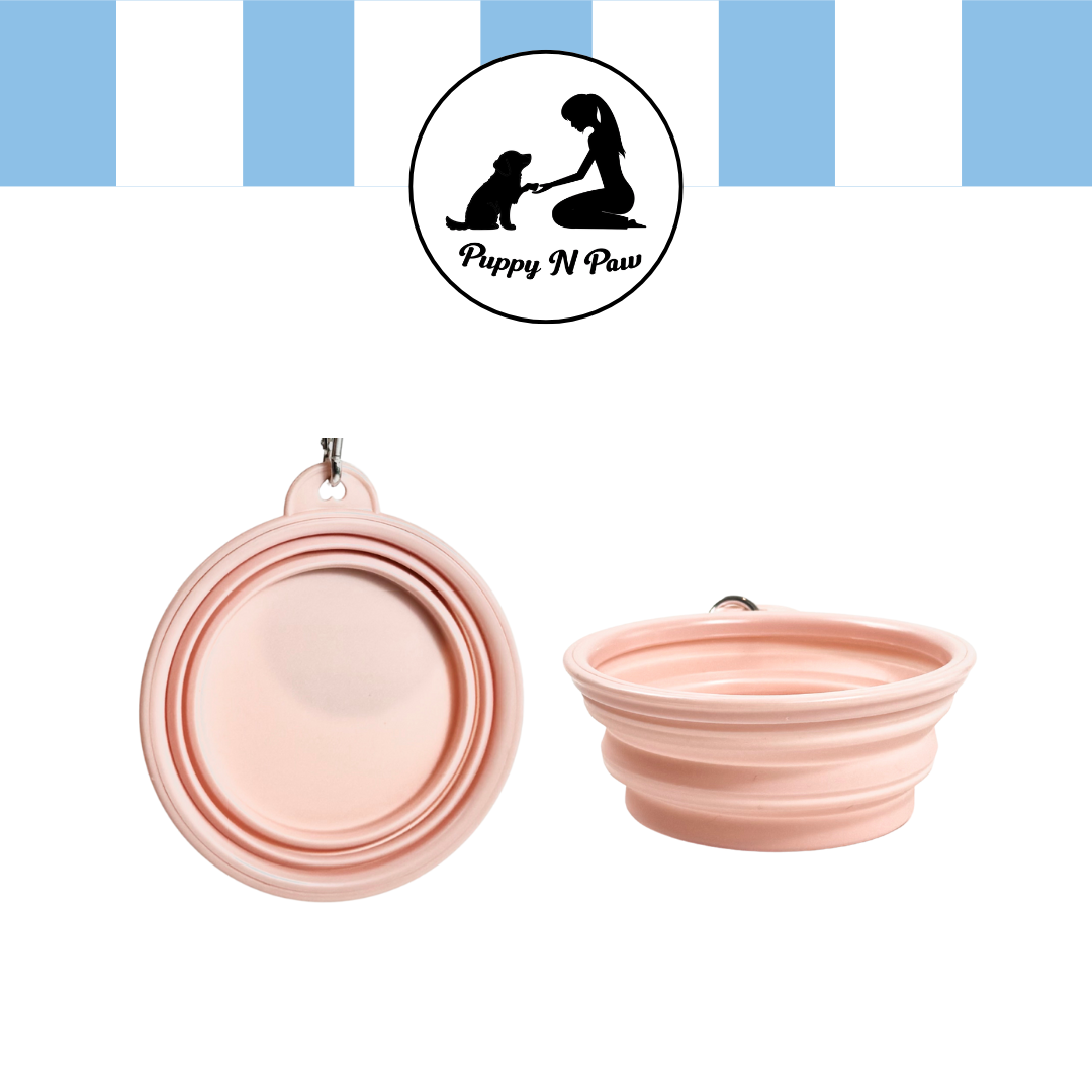 Puppy N Paw 350ml Pastel Foldable Bowl