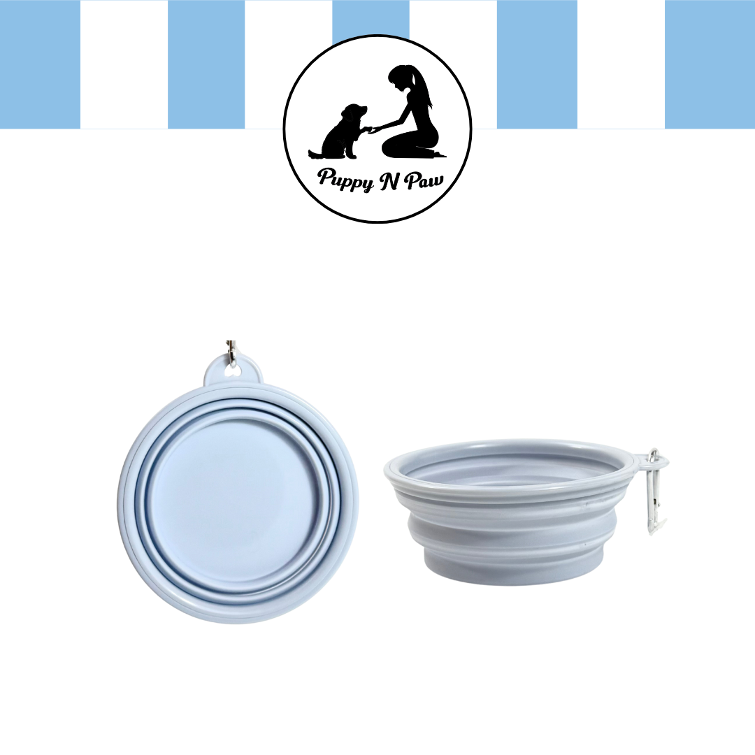 Puppy N Paw 350ml Pastel Foldable Bowl