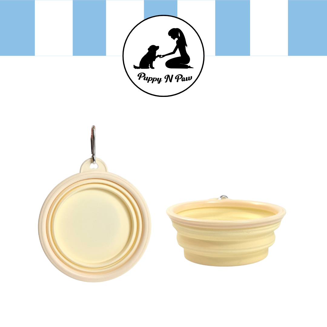 Puppy N Paw 350ml Pastel Foldable Bowl