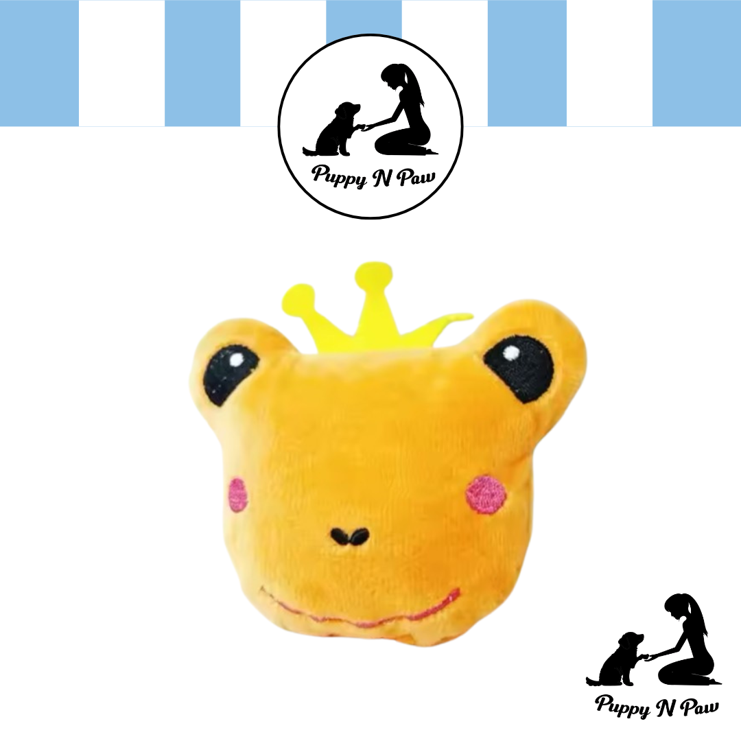 Puppy N Paw The Frog Prince Plush Toy for Pets ของเล่นสำหรับน้องหมาน้องแมว ของเล่นสำหรับสุนัขเล็ก