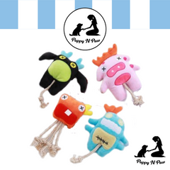 Puppy N Paw 4 Monsters Plush Toy for Pets