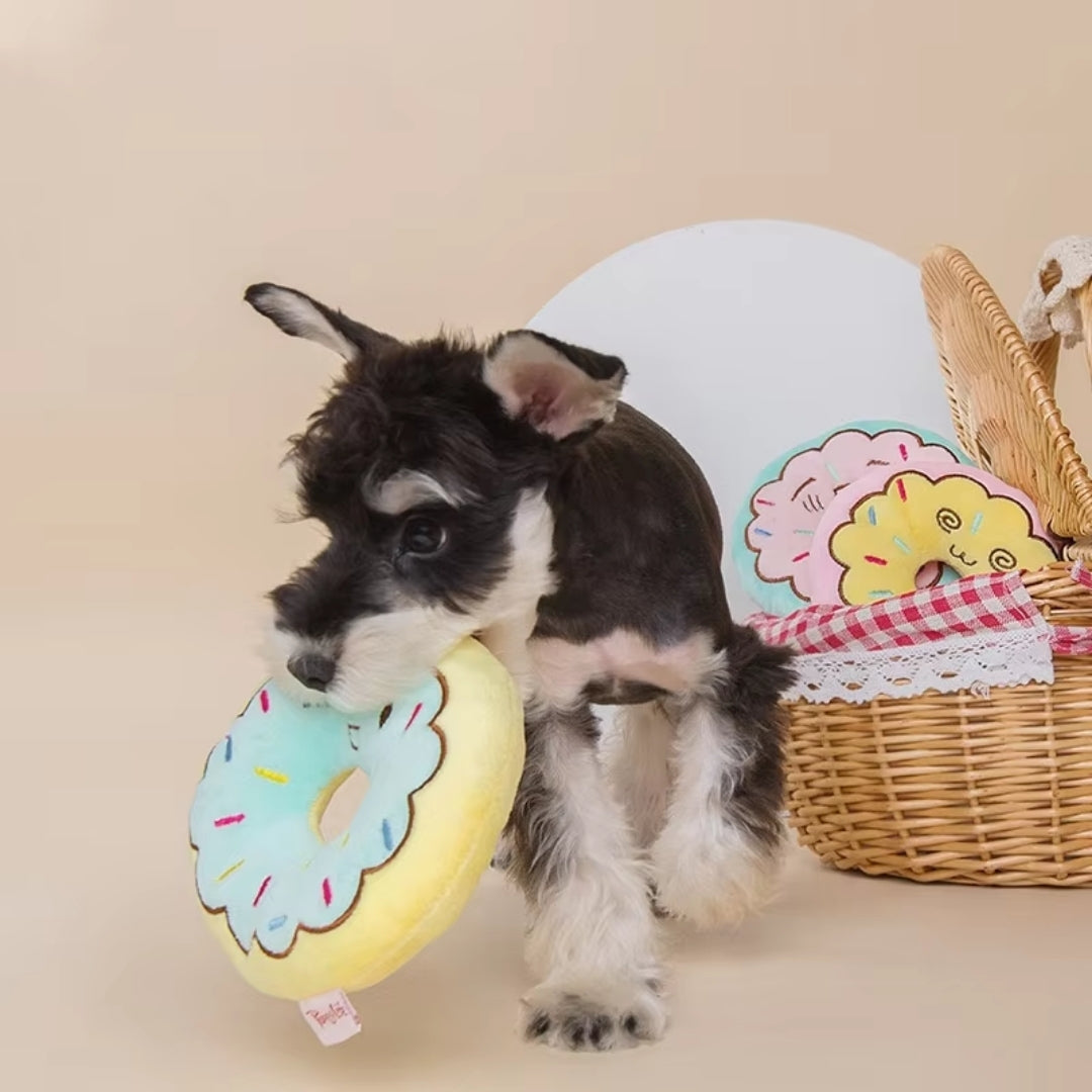 Puppy N Paw Donut Pet Toy for Bite ของเล่นสุนัขรูปโดนัท บีบมีเสียง สำหรับกัด