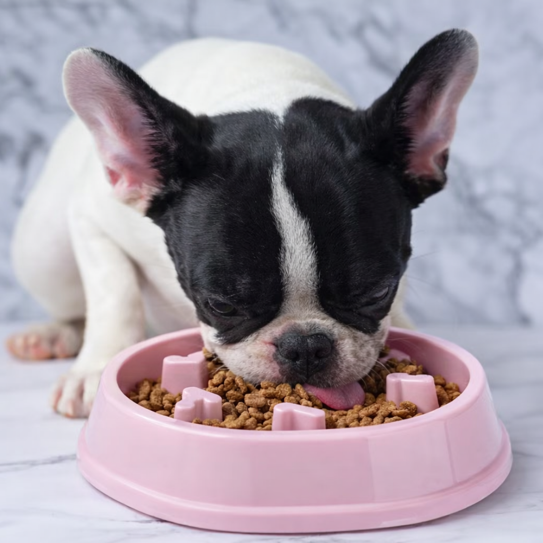 Puppy N Paw Small Heart - Slow Feed Bowl ชามลดการกินไว สำหรับสัตว์เลี้ยง