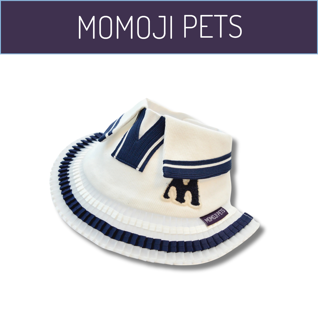 Momoji Tennis Pet Bib - White ชุดเทนนิสชาย เทนนิสหญิง ชุดสำหรับสุนัข แมว ชุดน้องหมามีกระโปรง