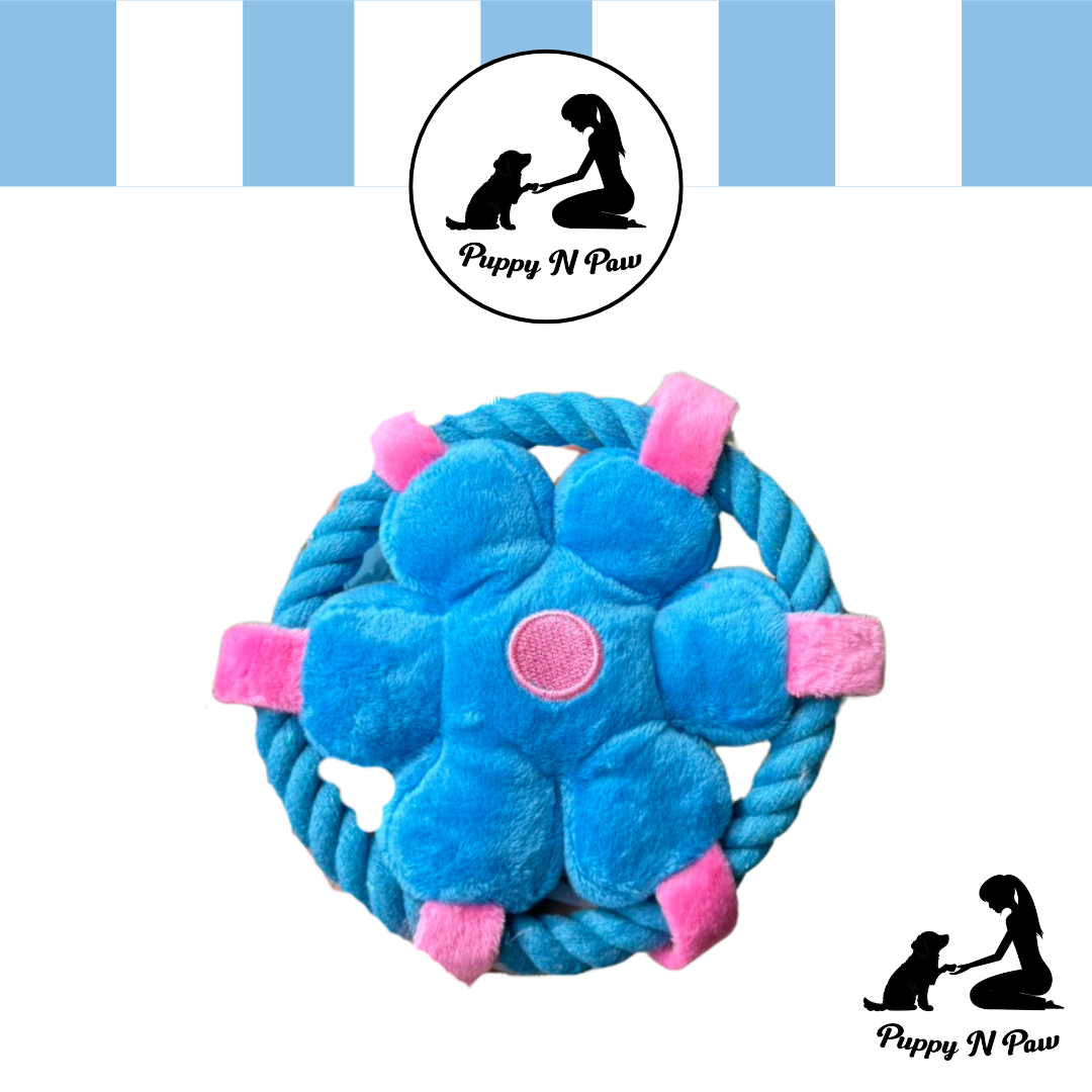 Puppy N Paw Flower Ring Bite Toy for Pets
