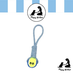 Puppy N Paw Rope with Tennis Ball for Pets - ของเล่นสุนัขเชือกพร้อมลูกเทนนิส