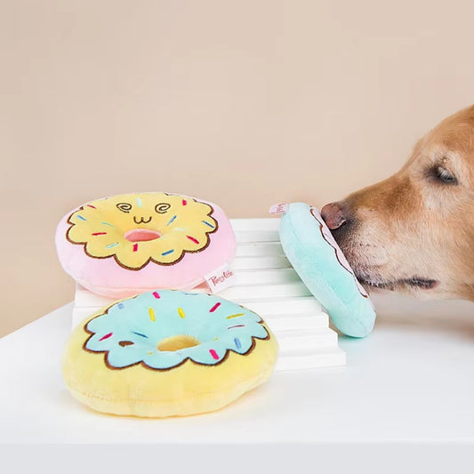 Puppy N Paw Donut Pet Toy for Bite ของเล่นสุนัขรูปโดนัท บีบมีเสียง สำหรับกัด