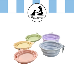 Puppy N Paw 350ml Pastel Foldable Bowl