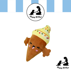 Puppy N Paw Happy Ice Cream Plush Toy for Pets