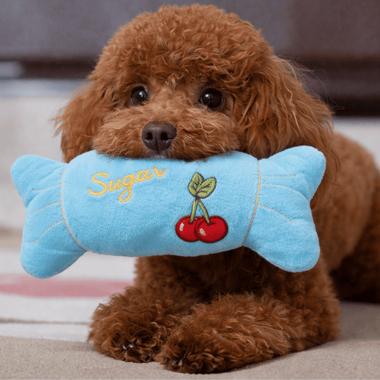 Puppy N Paw Sweet Candy Plush Toy ตุ๊กตาของเล่นสุนัขทรงลูกอม
