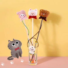 Puppy N Paw Triple Friend Cat Teasing - ไม้ตกแมวพร้อมกระดิ้ง