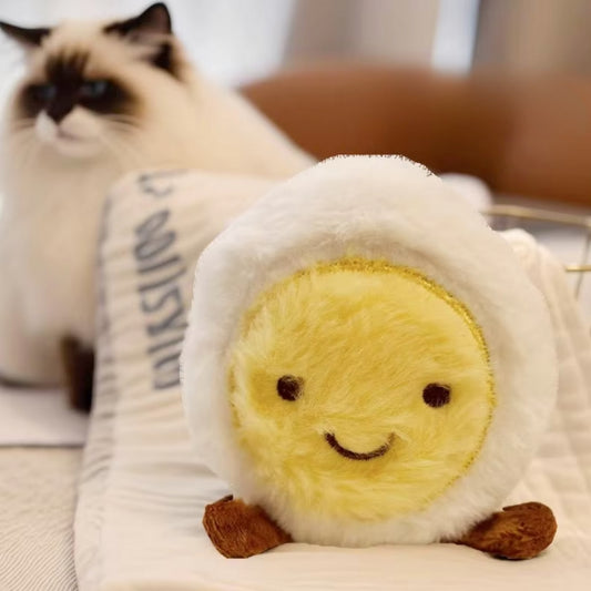 PUPPY N PAW Mini Breakfast Squeaky - ของเล่นหมาเล็ก รูปไข่ ขนมปัง ข้าวปั้น ชีส