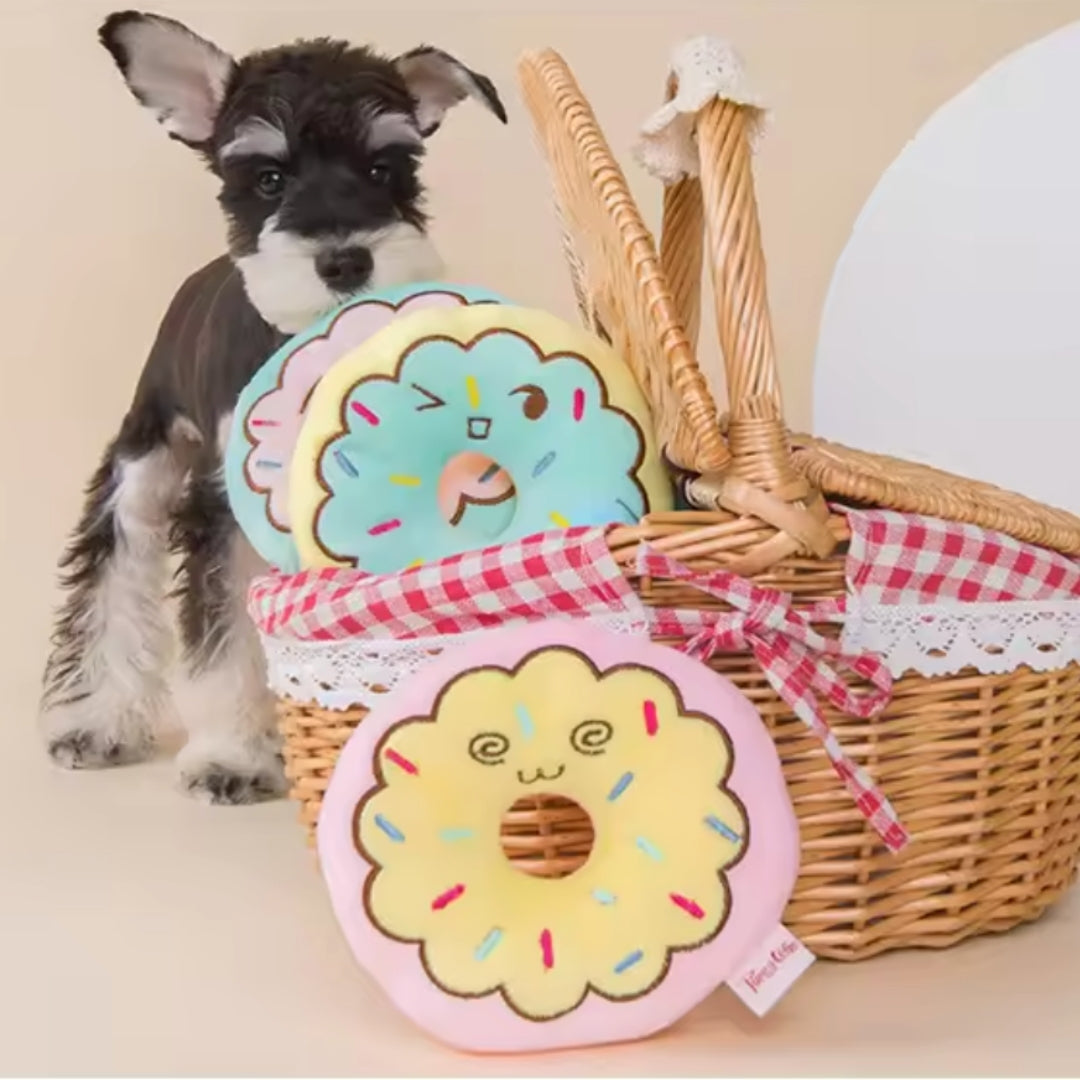 Puppy N Paw Donut Pet Toy for Bite ของเล่นสุนัขรูปโดนัท บีบมีเสียง สำหรับกัด