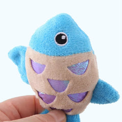 Puppy N Paw Tiny Glitter Fish - ของเล่นแมวและหมาเล็กรูปปลา