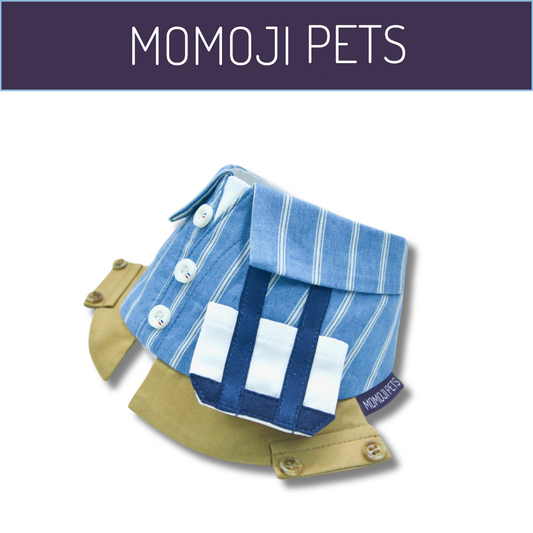 Momoji Anthony Bib - Dusty Blue