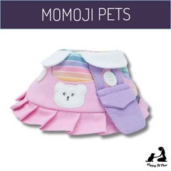 Momoji Bear Bib - ชุดสุนัข ชุดแมว ชุดสัตว์เลี้ยง ผ้าพันคอสุนัข สีพาสเทล