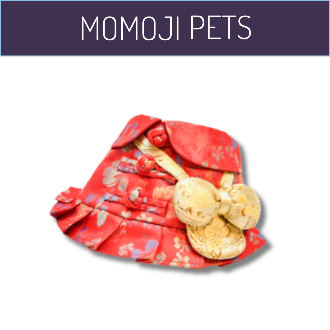 Momoji Kunghey Bib - Berry Red