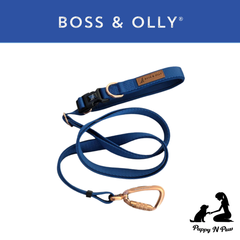 Boss & Olly - Batik Blue รัดอก สายจูงสำหรับสัตว์เลี้ยง สุนัข แมว Leash and Harness for Dog and Cat