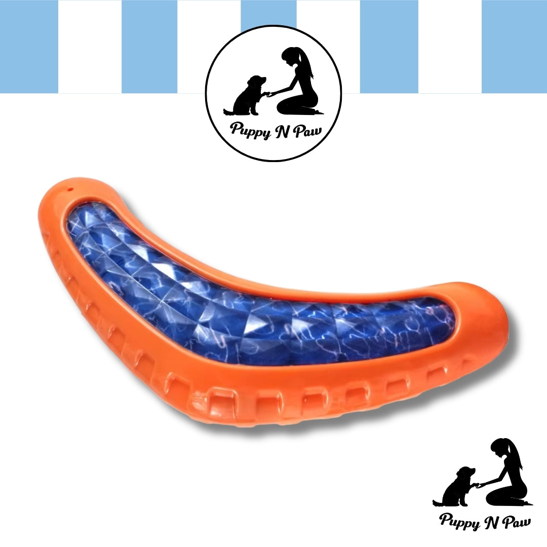 Puppy N Paw Boomerang Bite Toy - ของเล่นยางทรงบูมเมอแรง