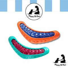 Puppy N Paw Boomerang Bite Toy - ของเล่นยางทรงบูมเมอแรง