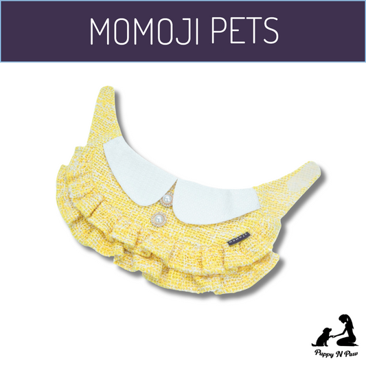 Momoji Kristen Collection Bib - ชุดสุนัข ชุดแมว ชุดสัตว์เลี้ยง ผ้าพันคอสุนัขมีกระโปรง สีชมพู สีเหลือง