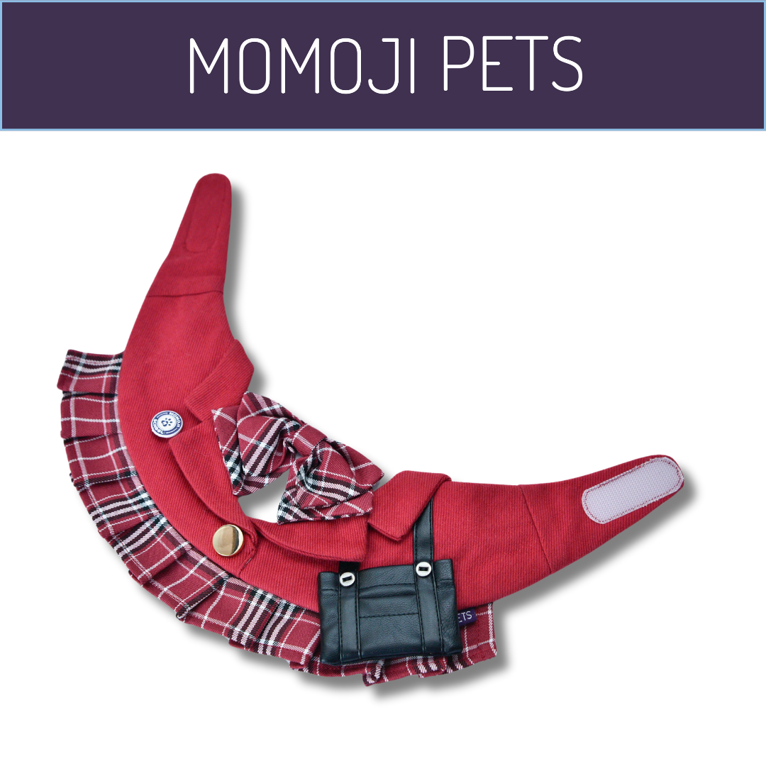 Momoji Morrison Hill Girls Bib - Burgundy Red