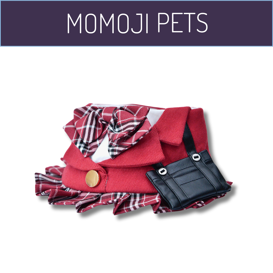 Momoji Morrison Hill Girls Bib - Burgundy Red